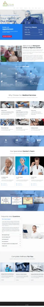 dr syed farhan Website Design