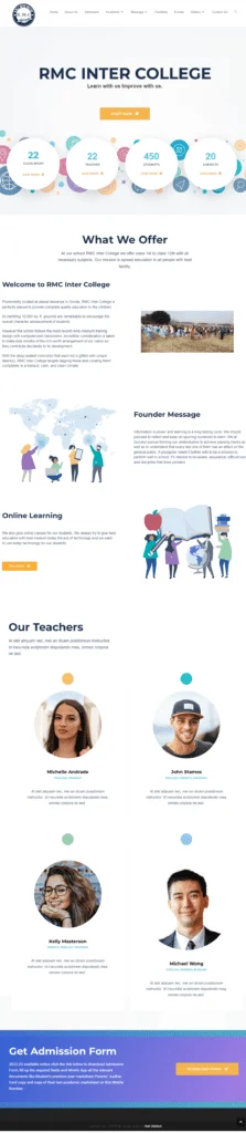 rmc school web design