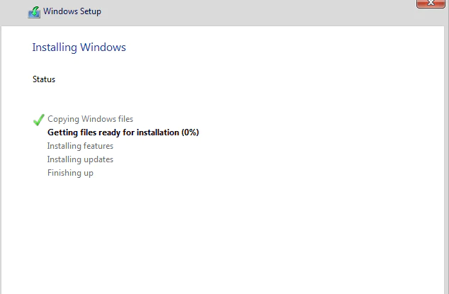 Windows 10 installation step 8